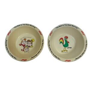Kellogg's Vintage 1995 Cereal Bowls Set of 2